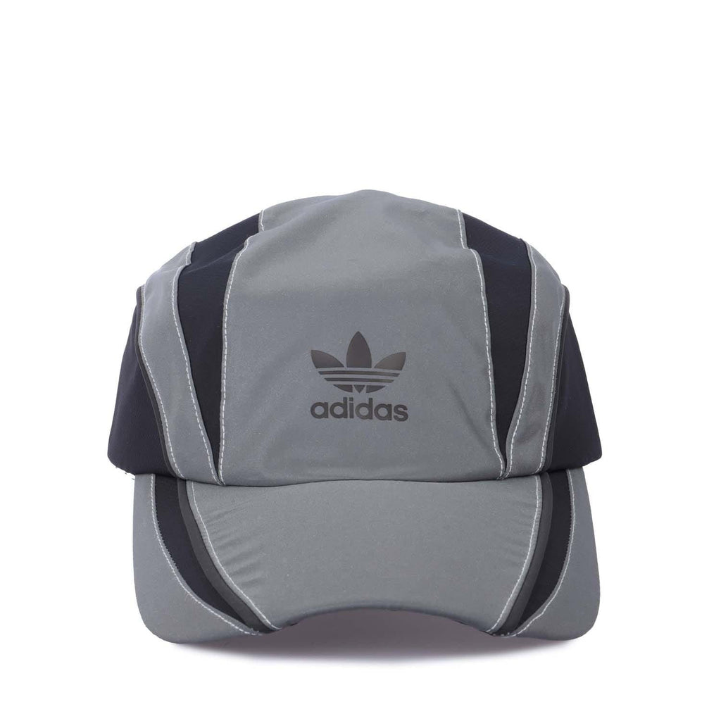 adidas Originals road cap in silver gray with black panels and logo