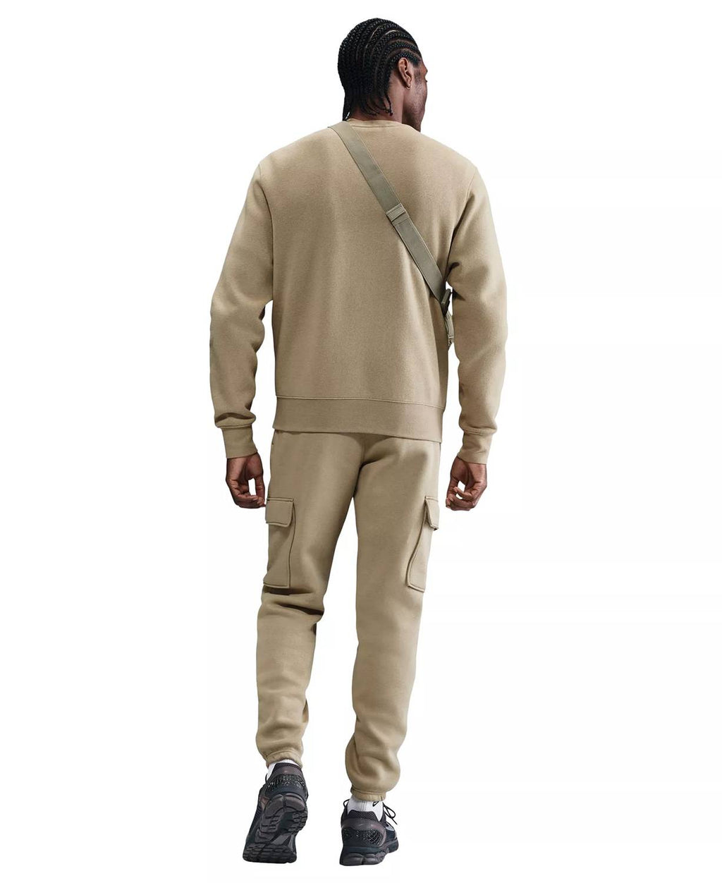Men's Club Fleece Cargo Pants In Parachute Beige