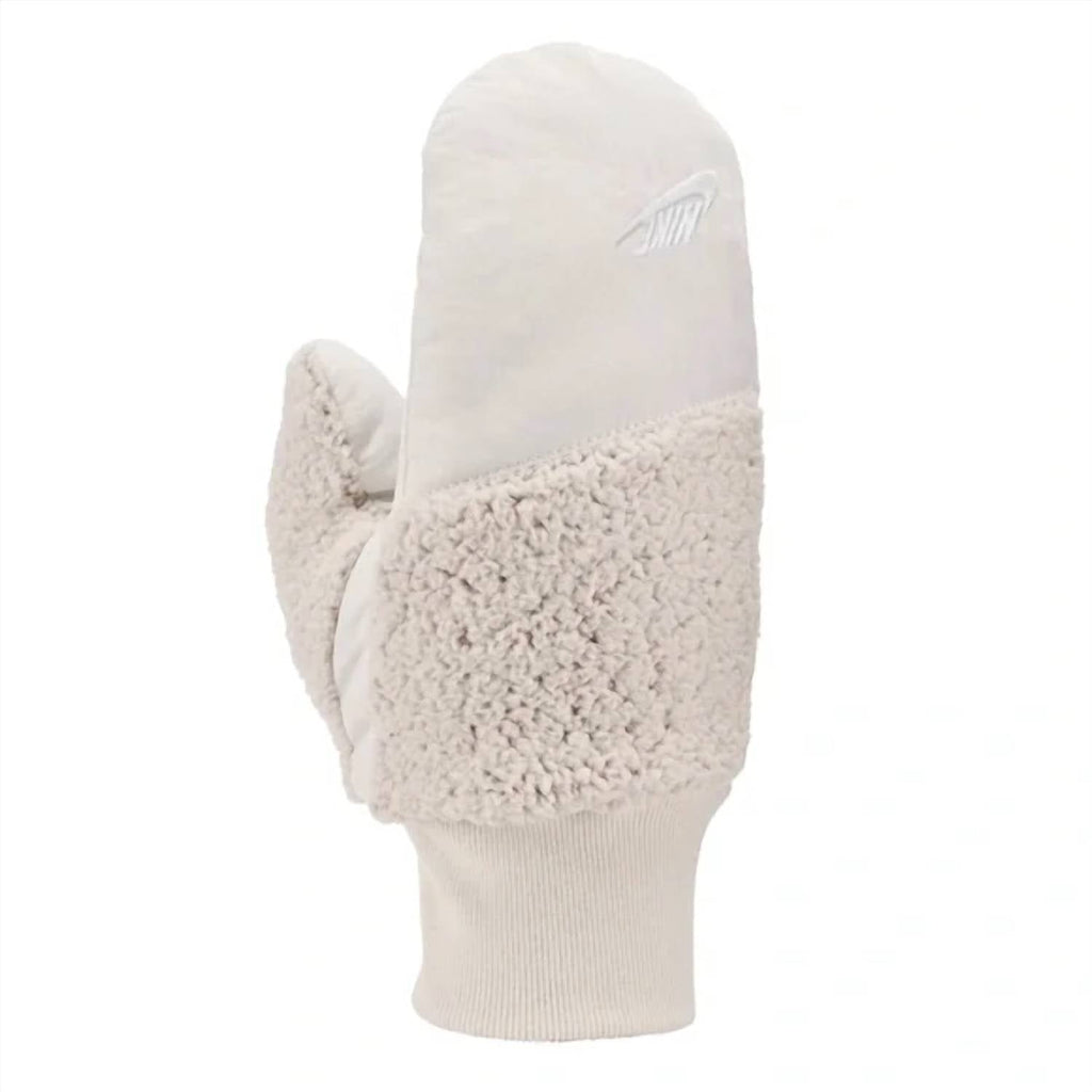 Women's Sherpa Mittens In White