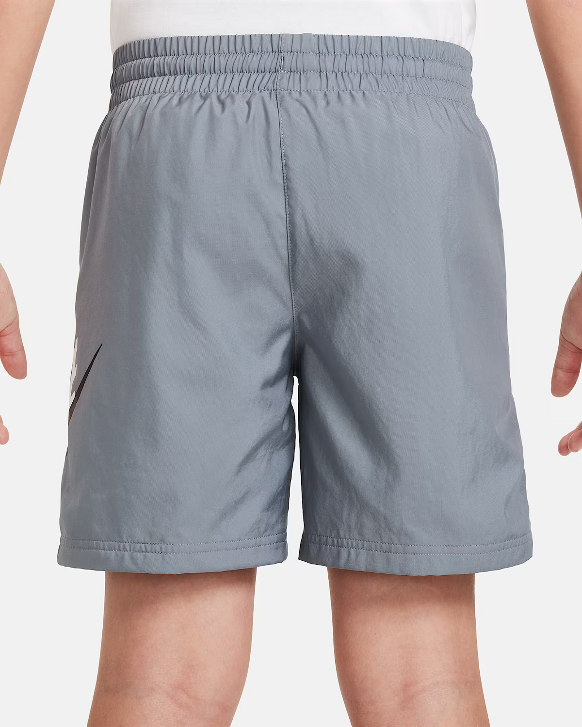 Kids Nike Sportswear Shorts Smoke Gray Woven Drawstring Waist Active NWO190