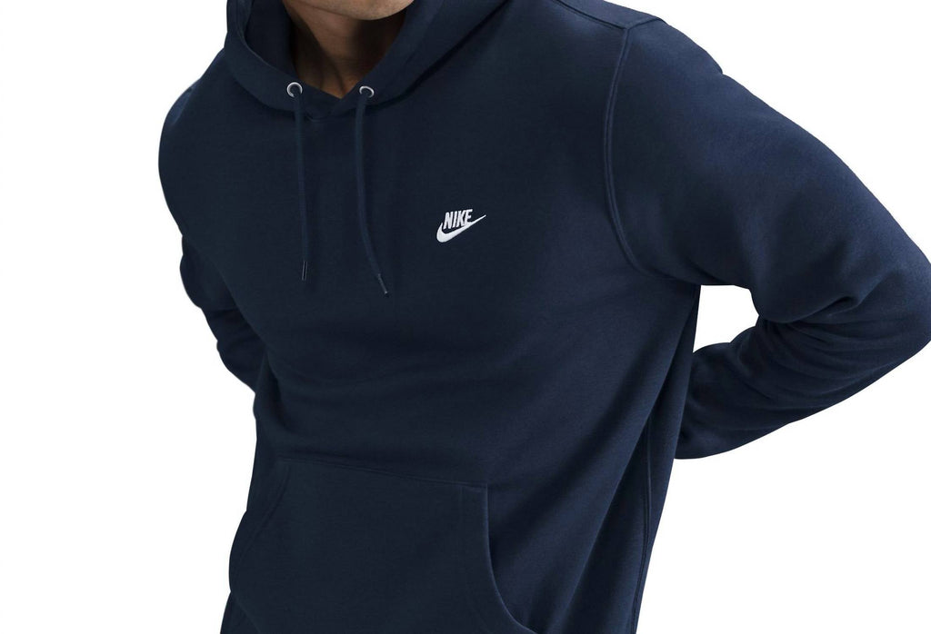 Men's Club Fleece Pull Over Hoodie In Navy