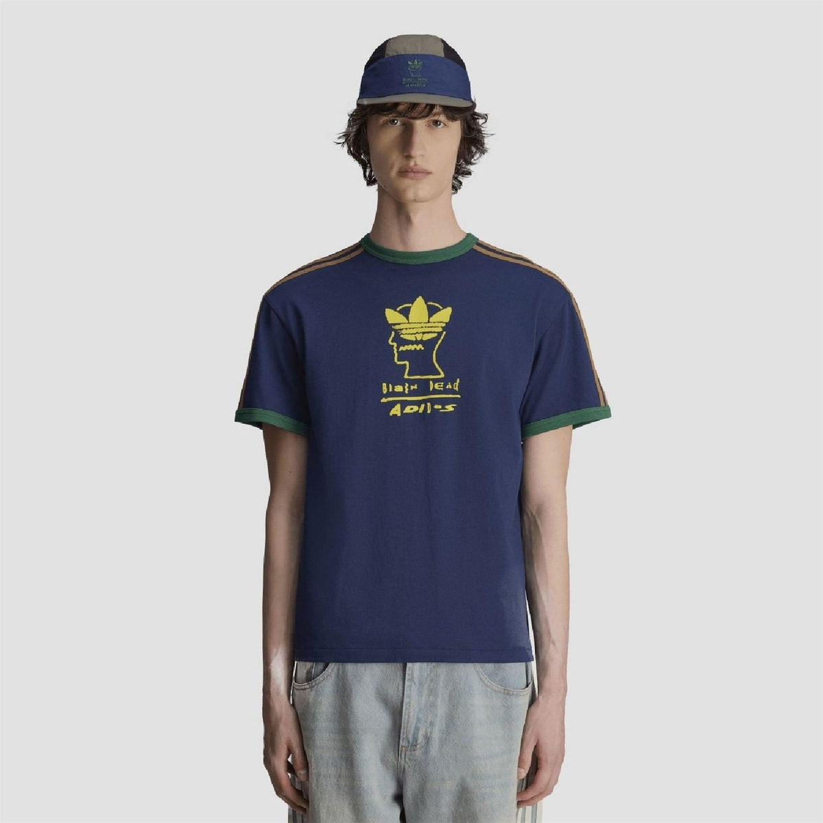 Black adidas Originals Dead T-Shirt featuring graphic print, casual crew neck design, and short sleeves.