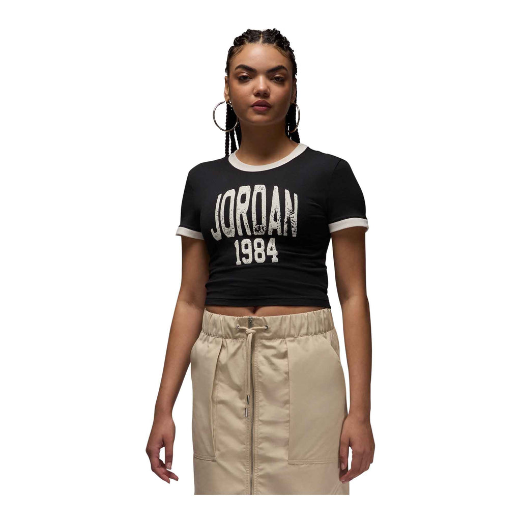 WOMENS JORDAN CROPPED GRAPHIC T-SHIRT_BLACK