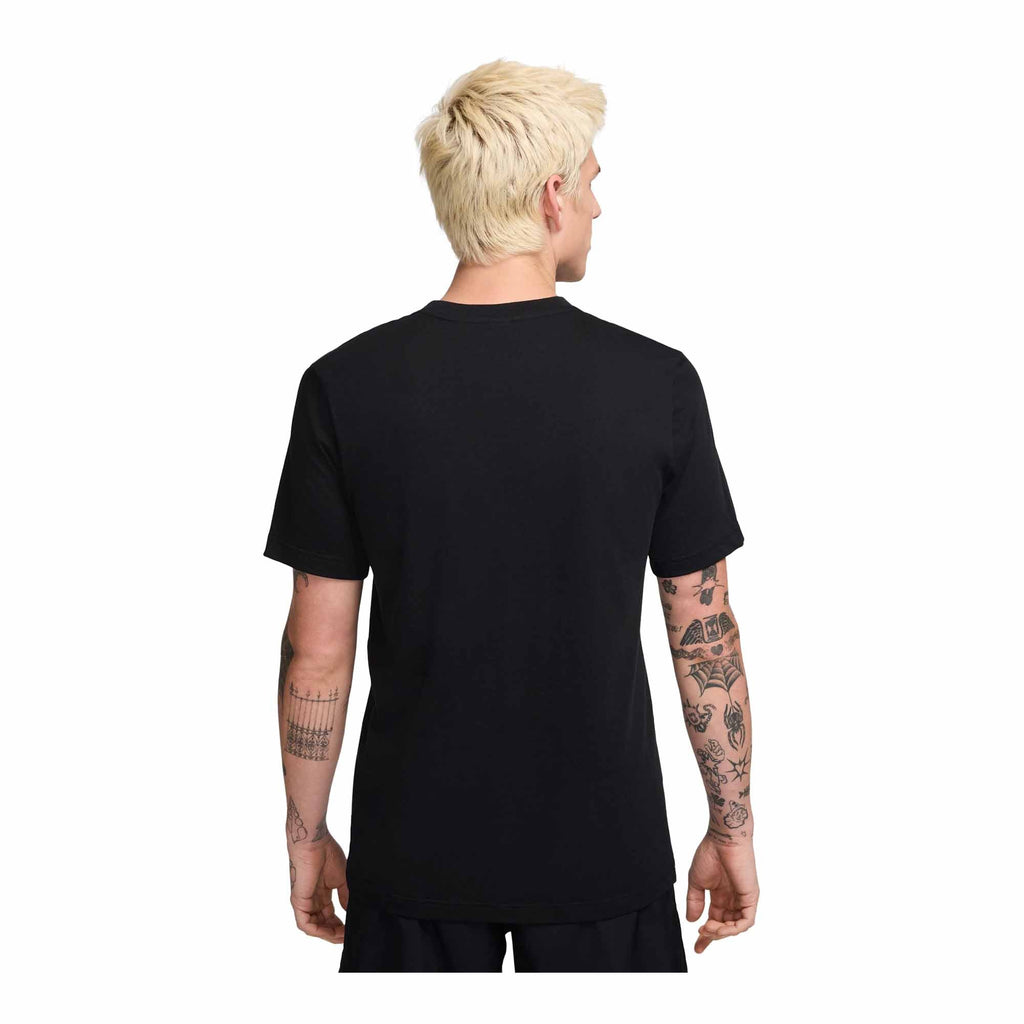 MENS SPORTSWEAR GRAPHIC T SHIRT_BLACK/METALLIC GOLD