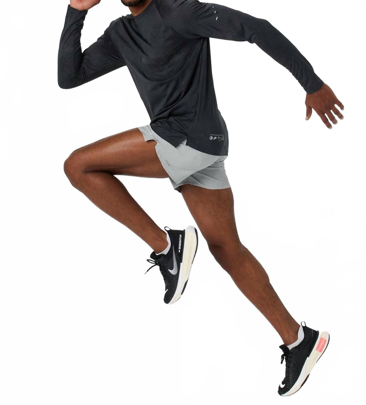 Stride Dri-Fit Long-Sleeve Top In Off Noir
