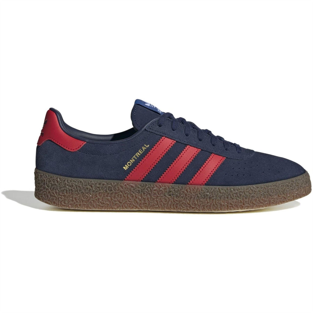adidas Originals Montreal RM low-top sneakers in navy with red suede accents