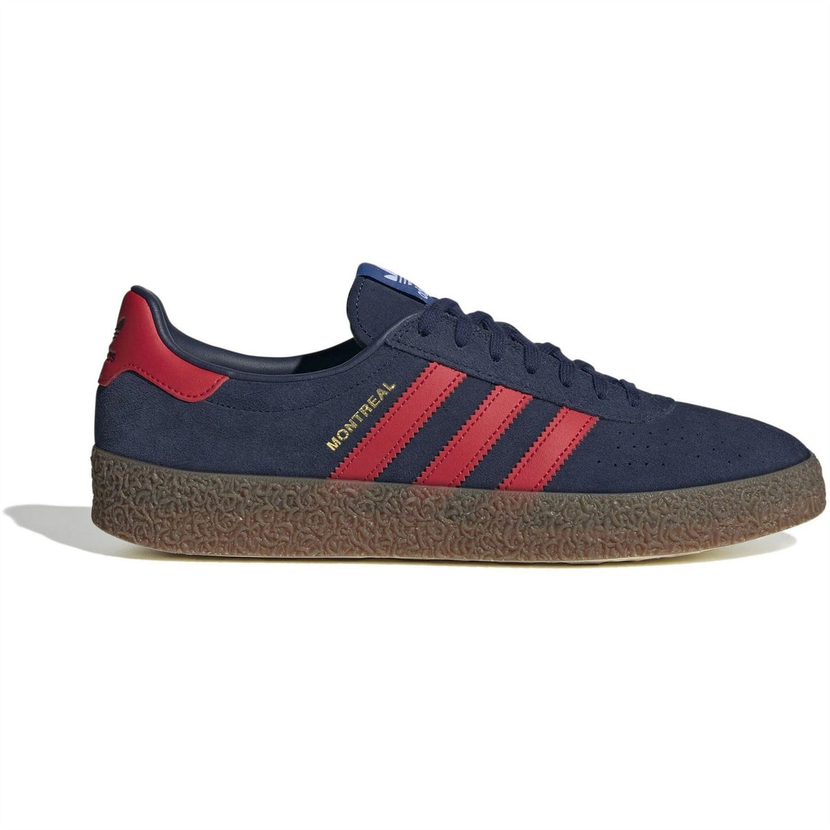 adidas Originals Montreal RM low-top sneakers in navy with red suede accents