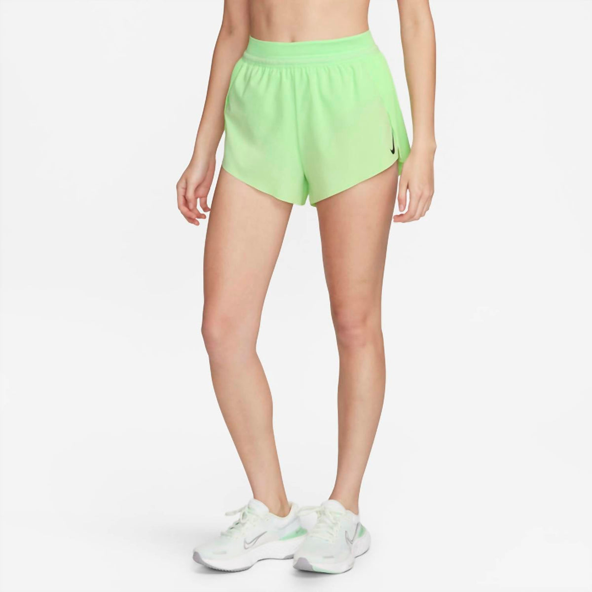 Mid-Rise Brief-Lined Shorts In Vapour Green/black