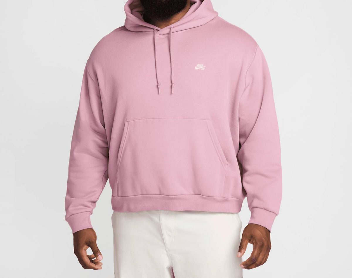 Sb Pullover Fleece Pullover Skate Hoodie In Plum Dust/white