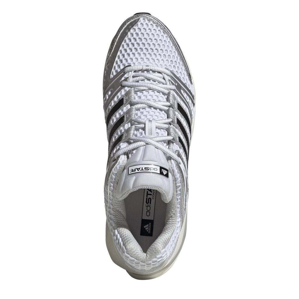 adidas Adistar Control 5 shoes, lace-up silver/gray with embossed toe panel