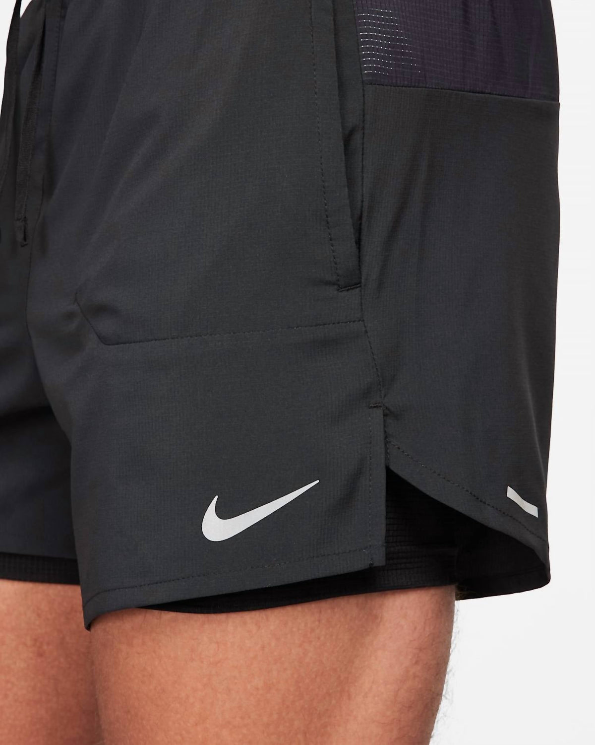 Dri-Fit 5" 2-In-1 Running Shorts In Black/reflective Silver