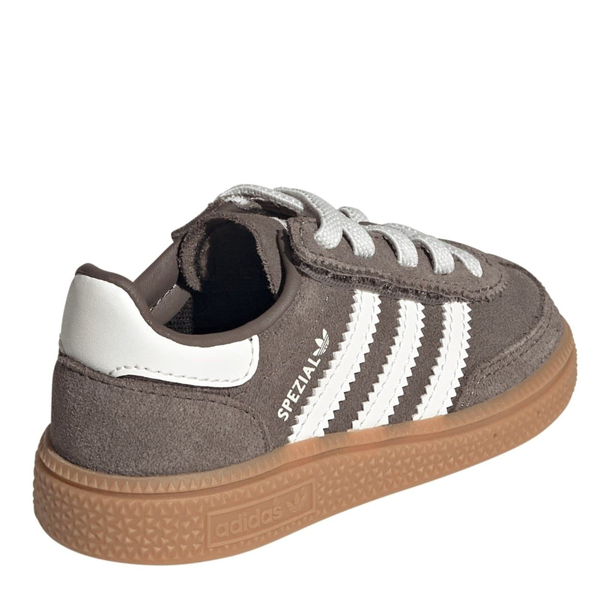 adidas Originals low-top sneakers, dark gray with white heel panel and SPEZIAL detail