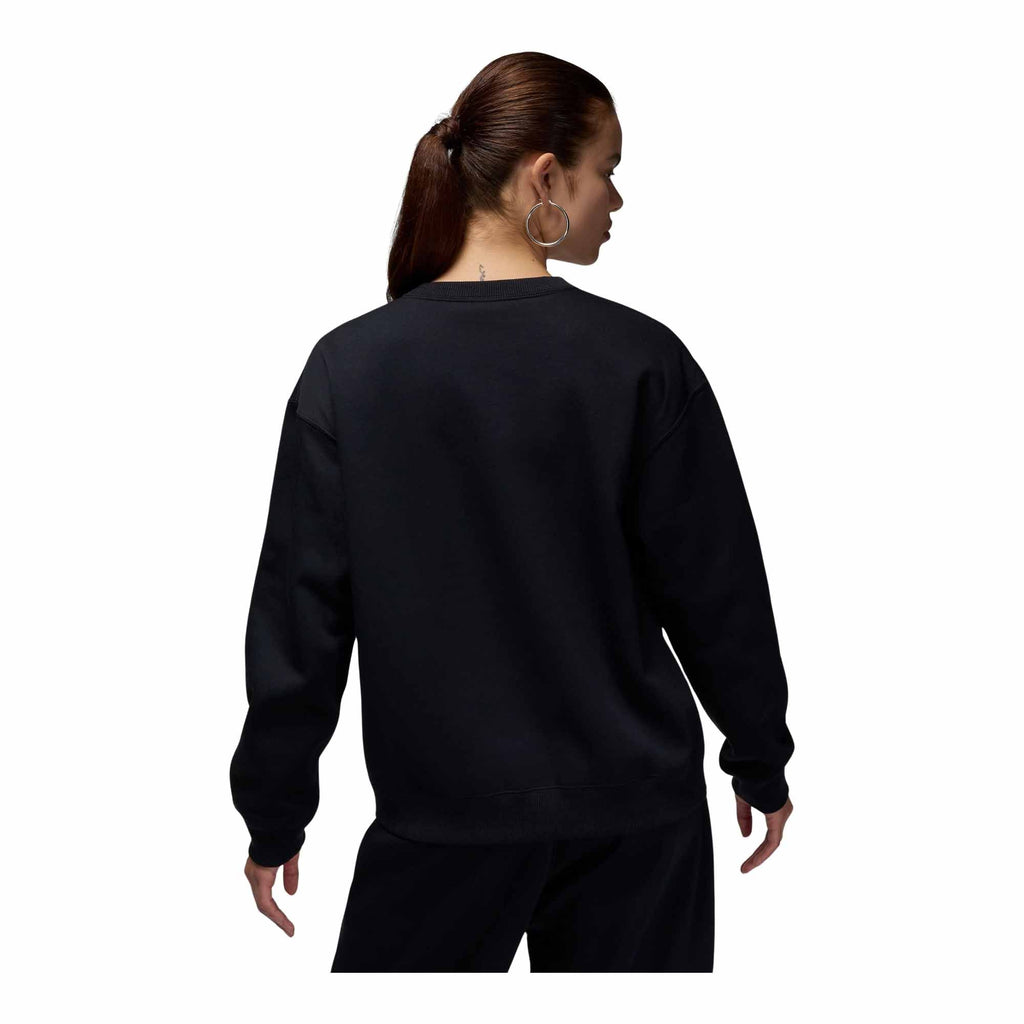 Womens Jordan Brooklyn Fleece Crewneck Sweatshirt Black/White