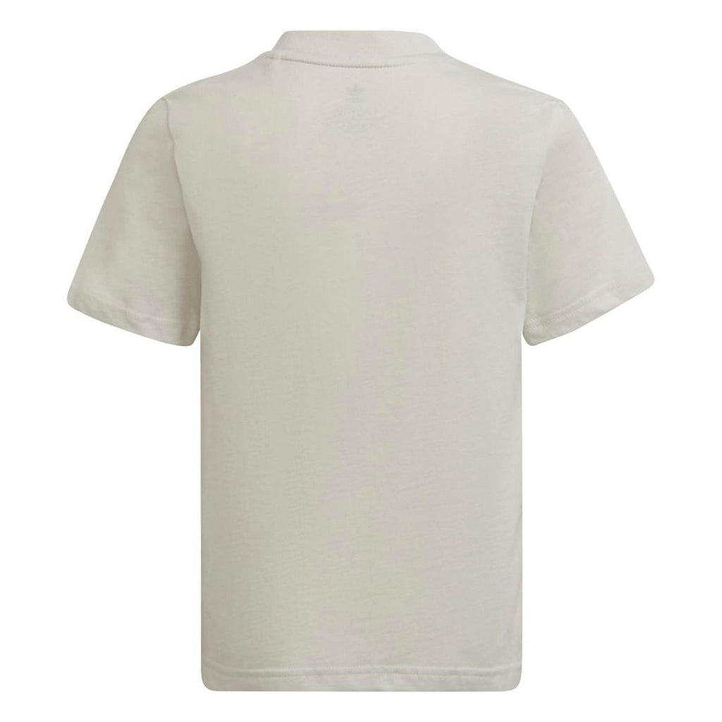 Light grey adidas Originals T-shirt with plain back