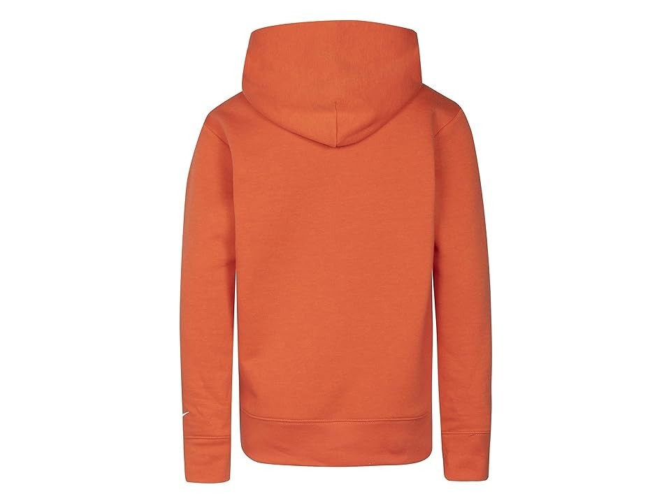 Kids Nike 3BRAND Icons Fleece Hoodie Orange Graphic Print Pullover GBO150