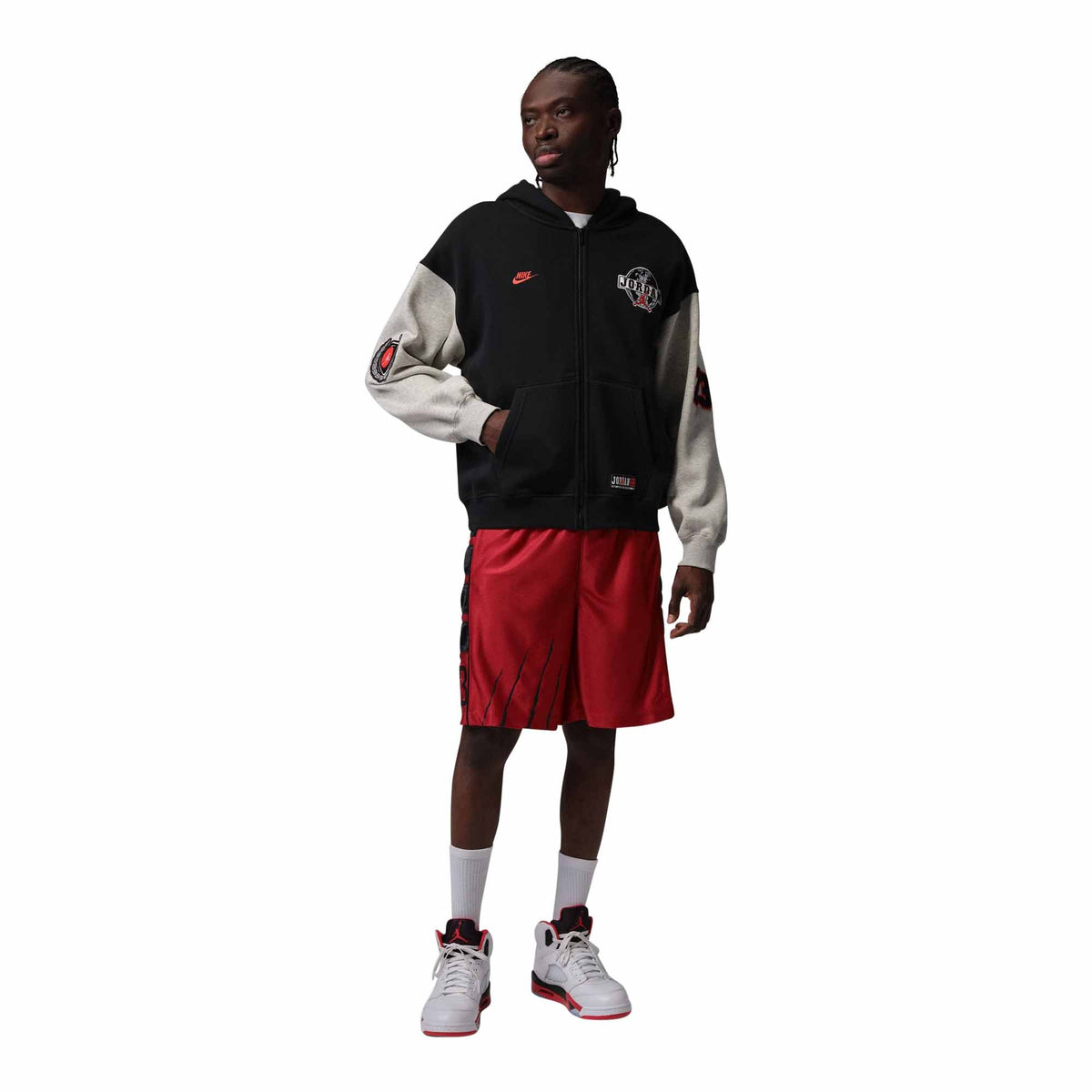 Mens Jordan Brooklyn Cat Scratch Shorts