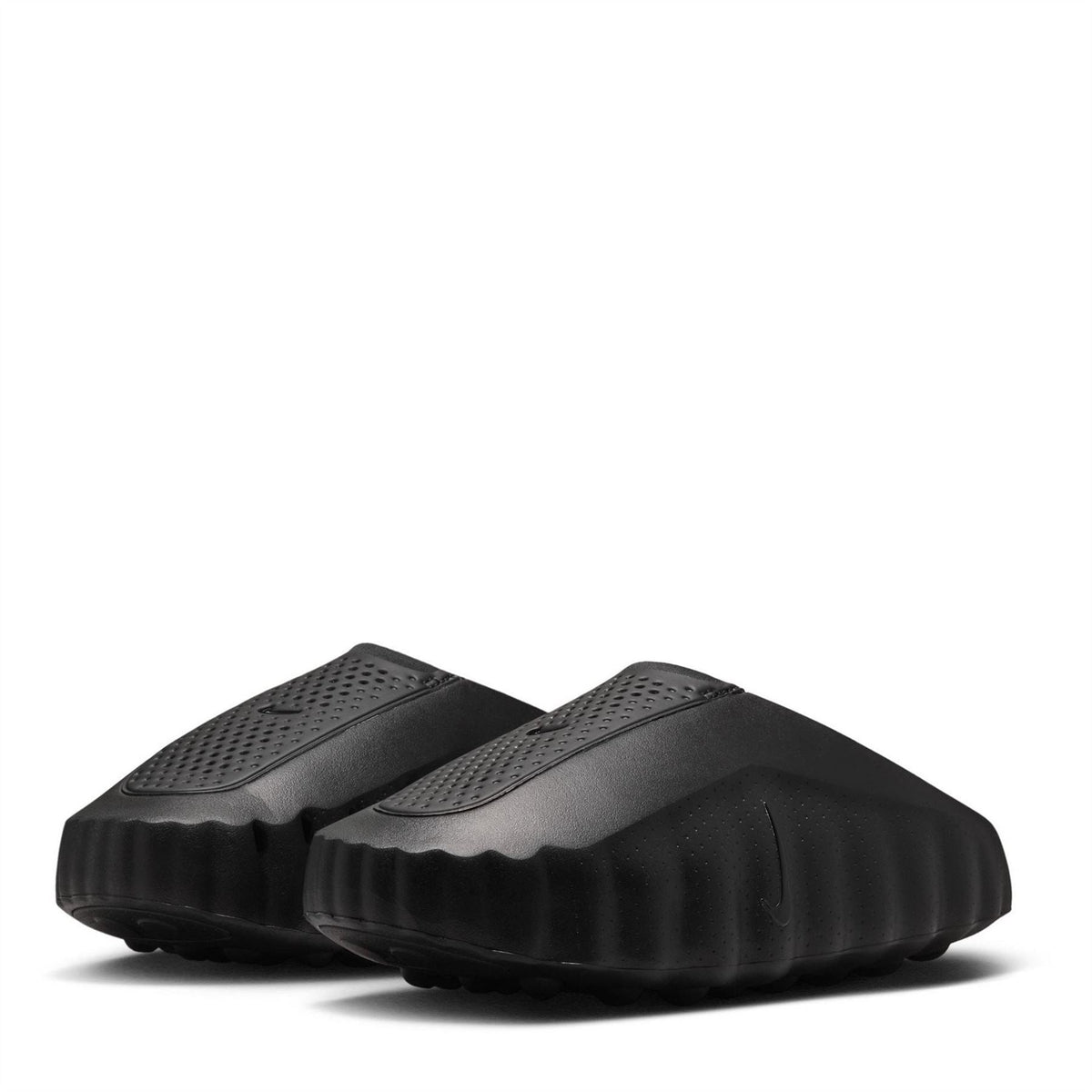 Nike Mind 001 sandals dark grey slide with perforated upper and sculpted outsole