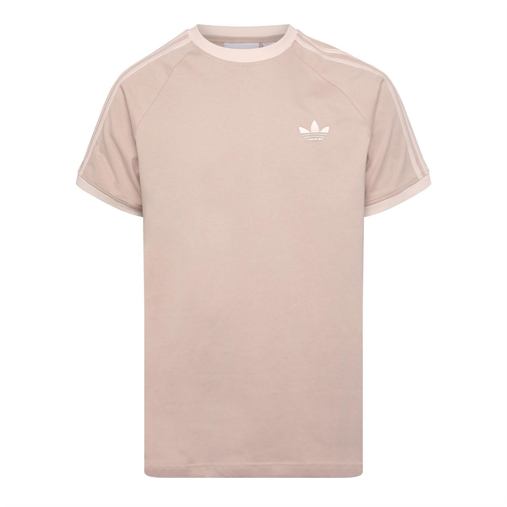 adidas Originals Cali T-Shirt in white with logo print, casual short-sleeve tee for everyday wear