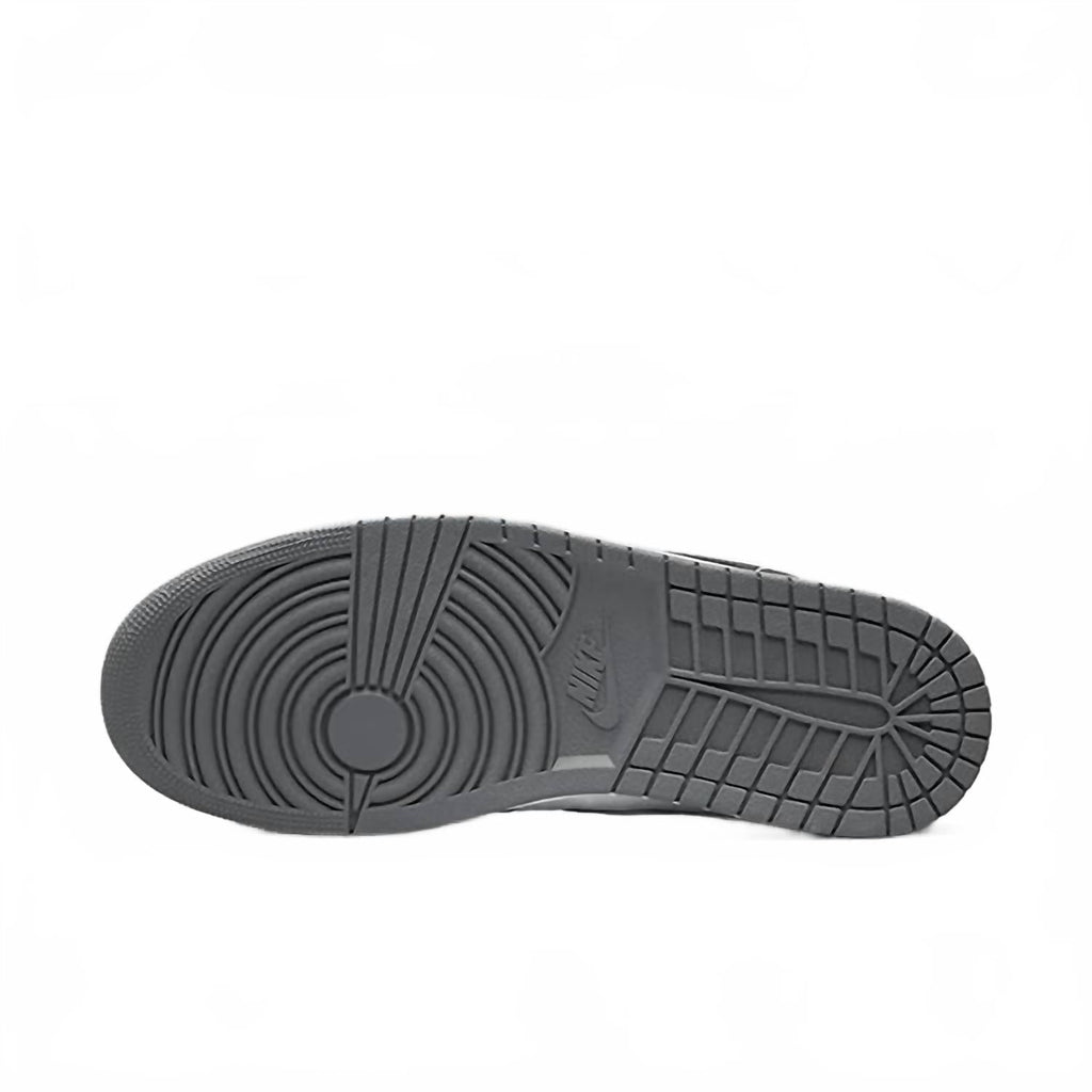 Men's Jordan 1 Low Shoe In Grey/black