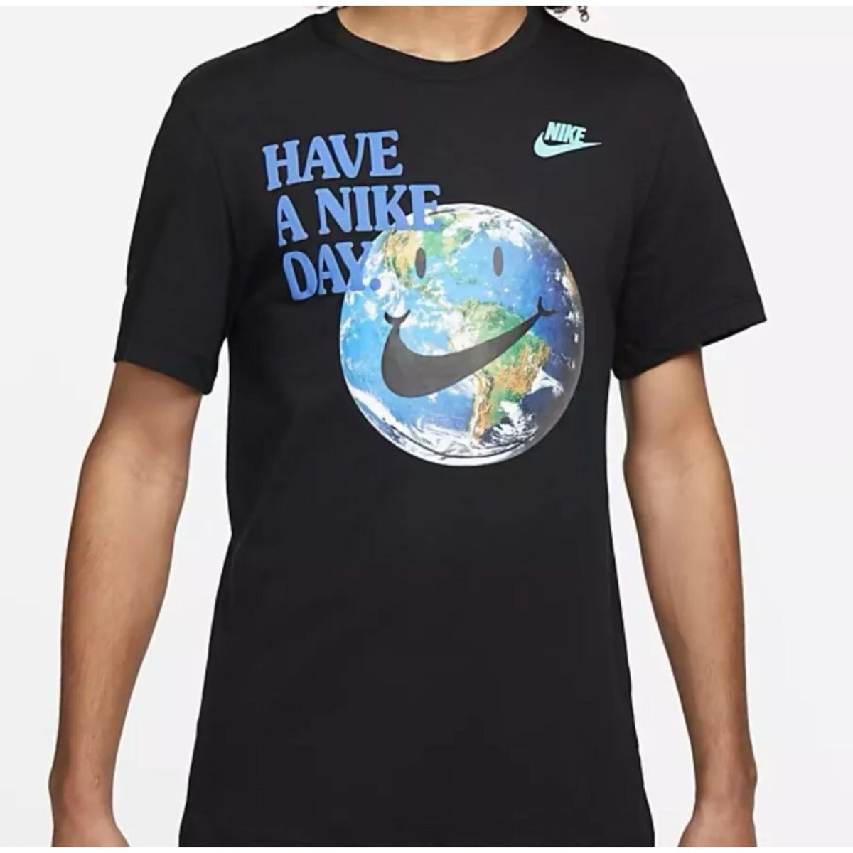 Men's Nike Sportswear Have A Nike Day T-Shirt Black/Blue DM6331-010