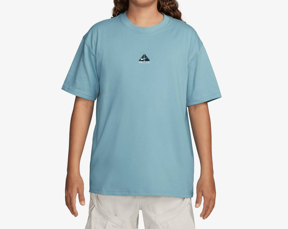 Acg Lungs Crew Neck T-Shirt In Denim Turquoise