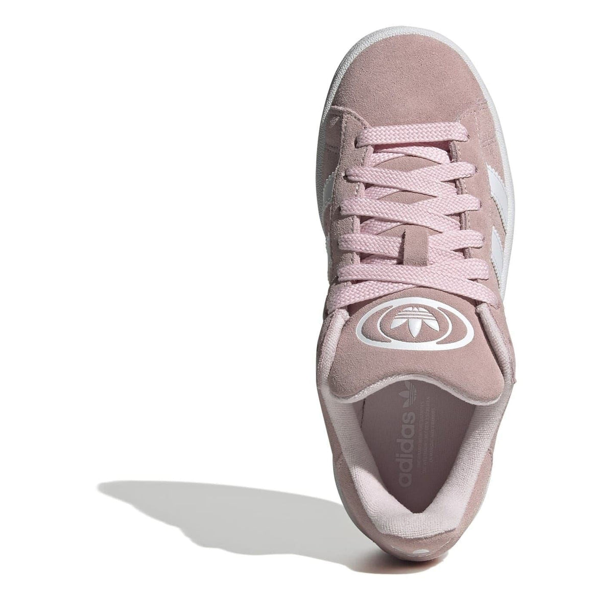 adidas Originals Campus 00s pink lace-up sneaker with adidas logo patch on tongue, padded collar