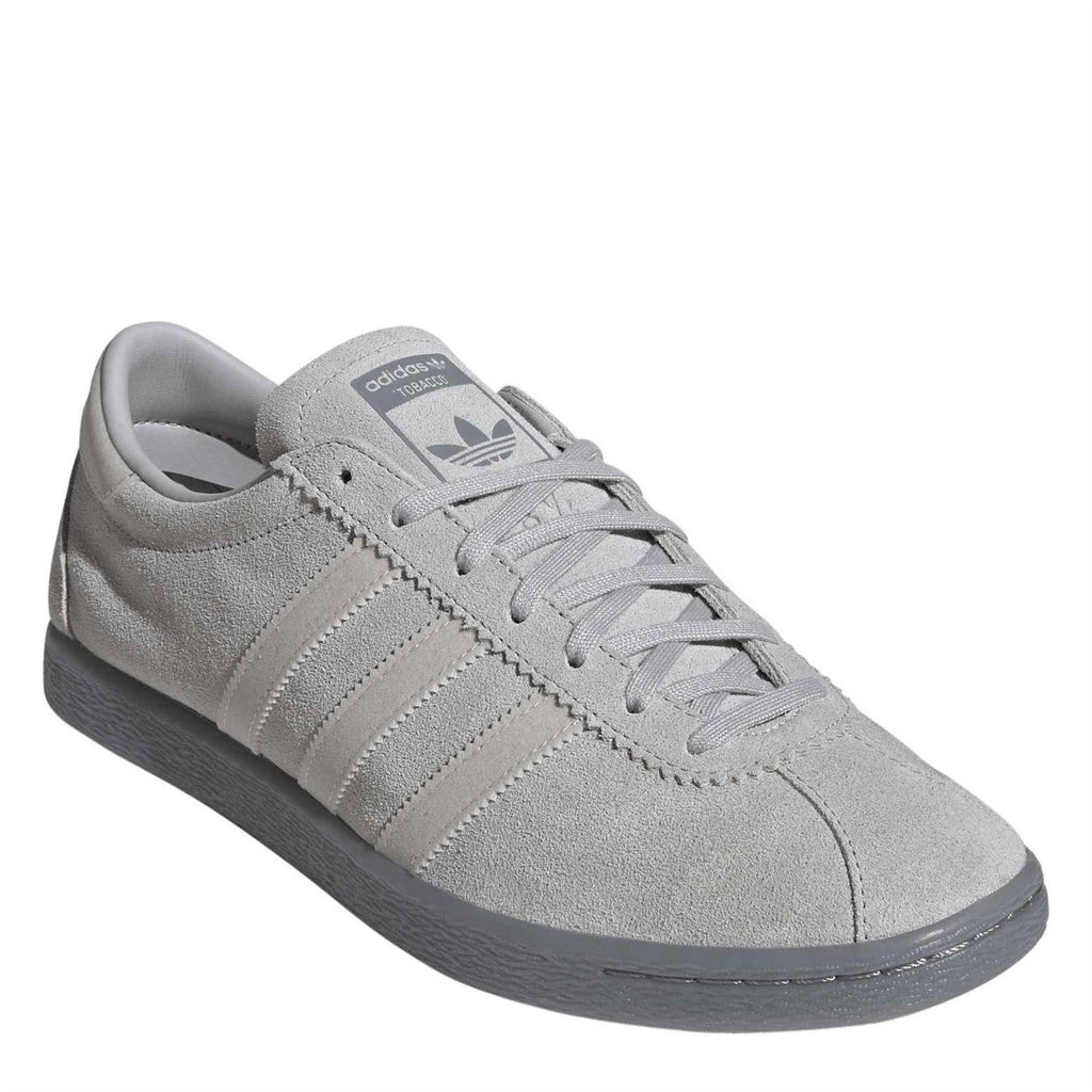 Adidas Originals light grey trainers with lace-up front and Trefoil logo