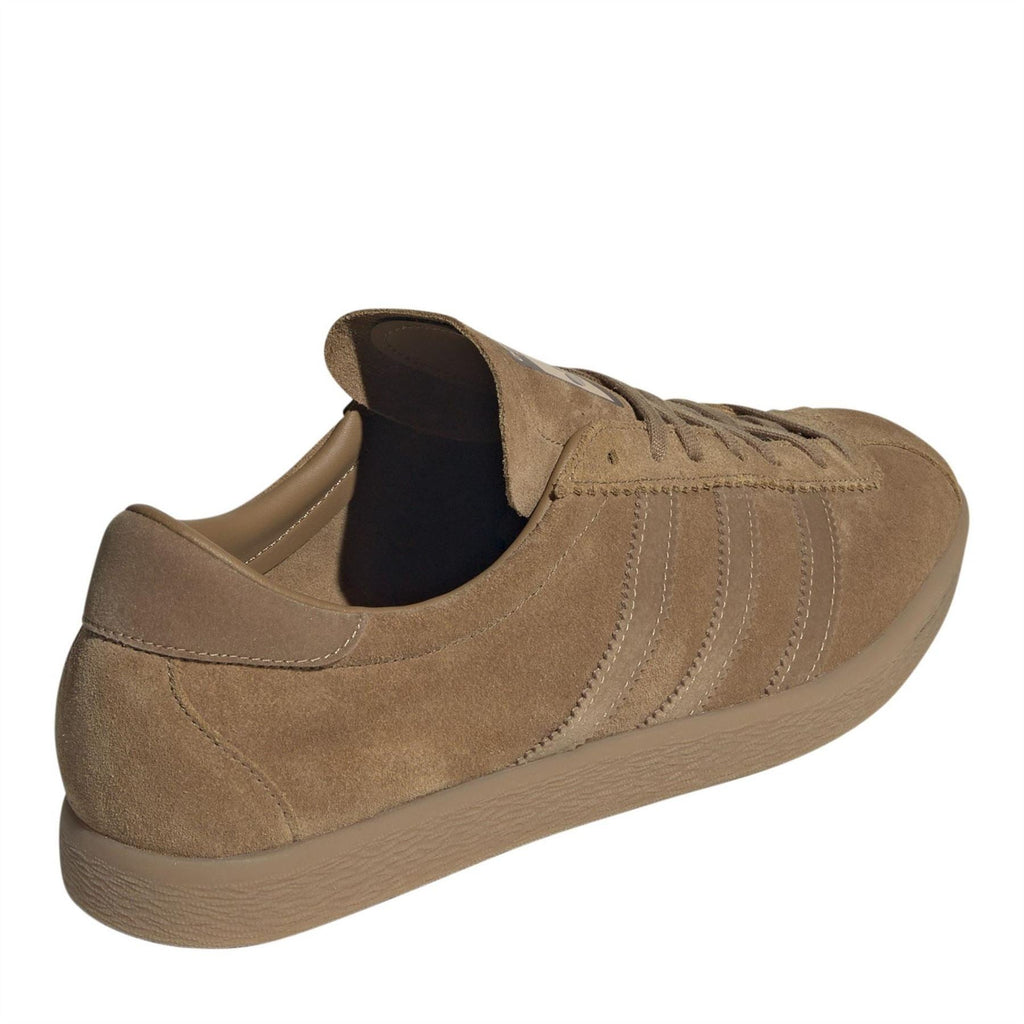adidas Tabacco low top sneaker in brown suede, back and side view