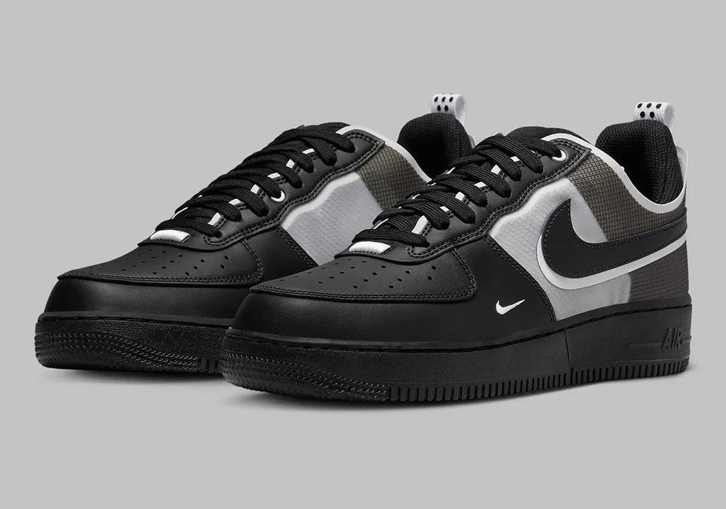 Men's Nike Air Force 1 React DM0573-002 Sneaker Black White Lifestyle Shoes