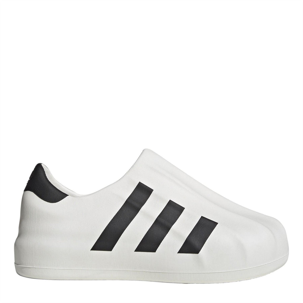 adidas Originals Superstar Slip On Trainers, stylish footwear with classic design, featuring white uppers and sporty rubber soles.
