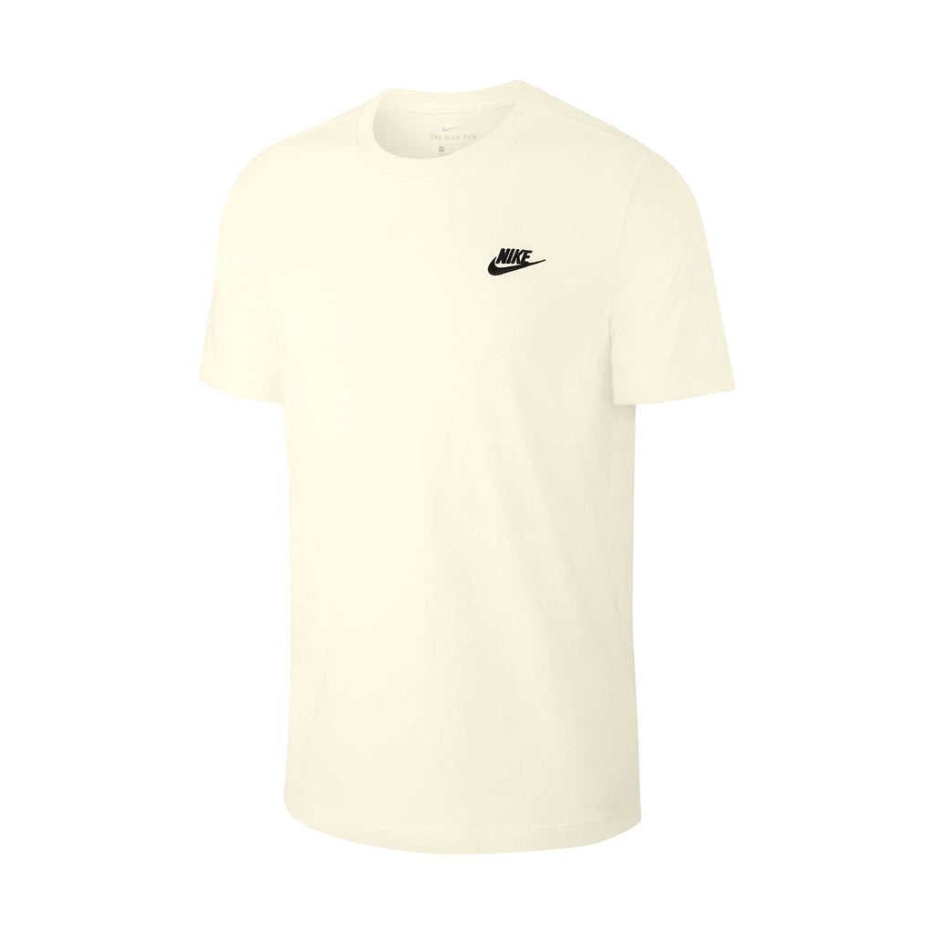 MENS NIKE SPORTSWEAR CLUB T SHIRT_SAIL/BLACK
