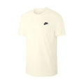MENS NIKE SPORTSWEAR CLUB T SHIRT_SAIL/BLACK