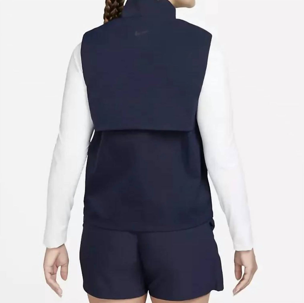 Women's Repel Gilet Vest In Obsidian Black