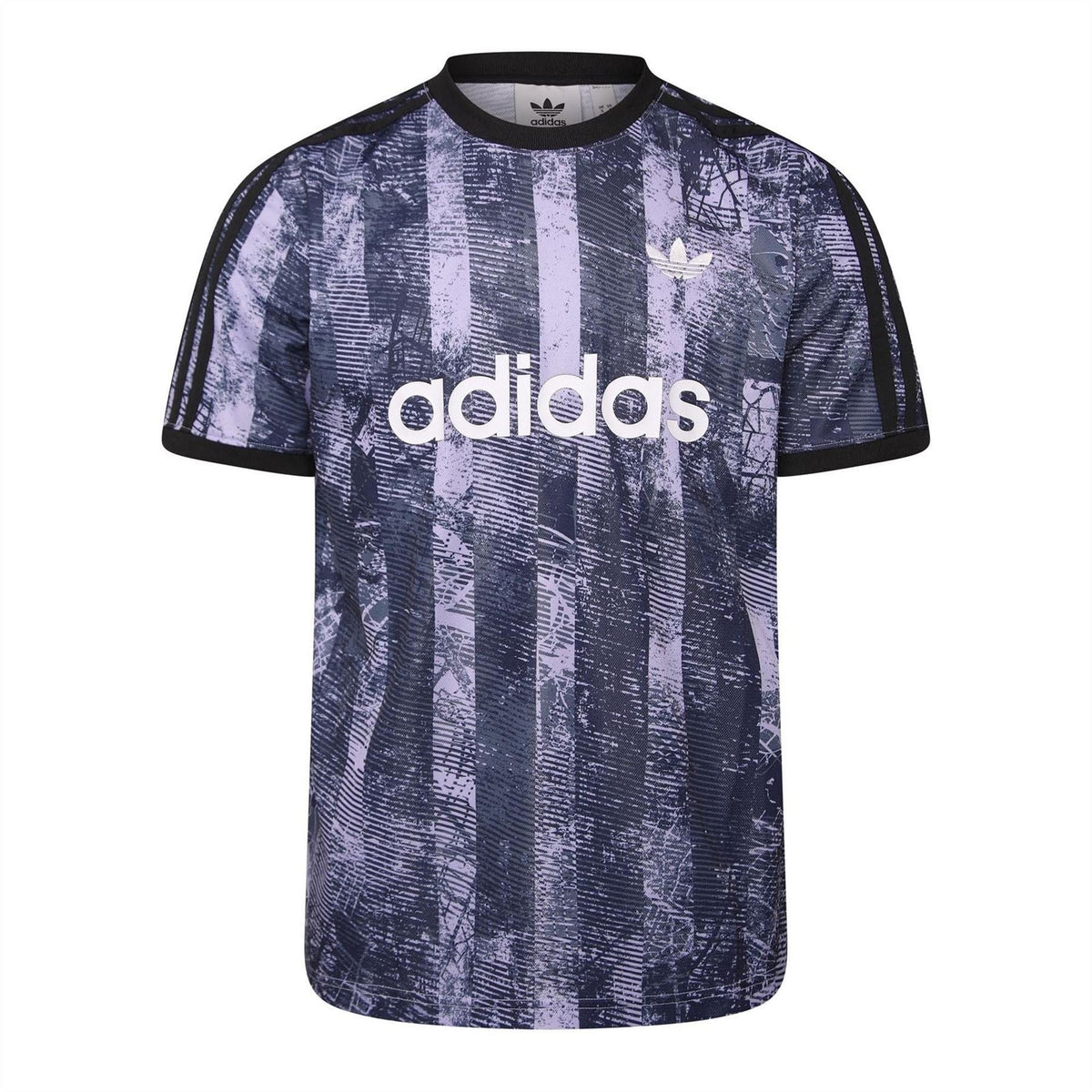 adidas Originals AOP short-sleeved T-shirt with colorful graphic print, casual fit, made from soft fabric.