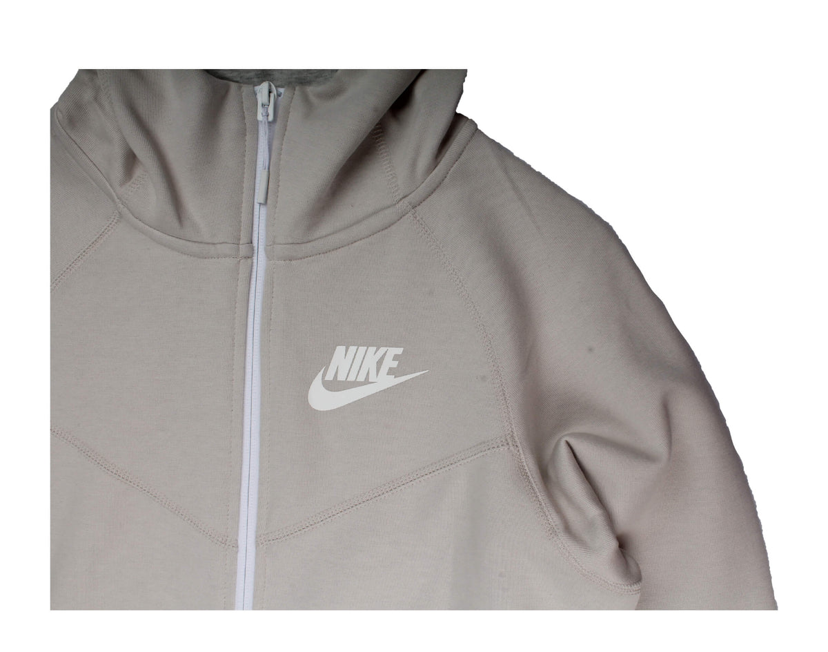 Women's Nike NSW Tech Fleece F/Z Windrunner Desert Sand/White Hoodie 930759-008