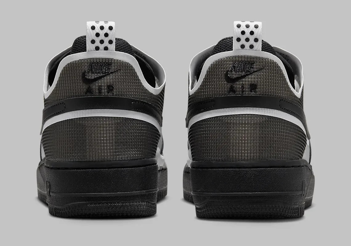 Men's Nike Air Force 1 React DM0573-002 Sneaker Black White Lifestyle Shoes