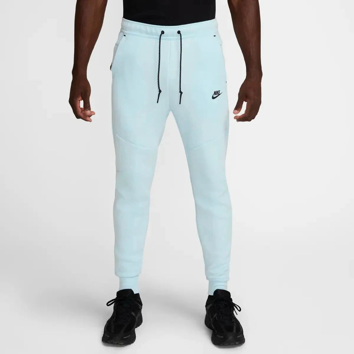Men's Nike Tech Fleece Jogger Pants  Glacier Blue Drawstring Waist KFC465