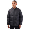 adidas Originals insulated coach jacket in black, full-zip front and stand collar