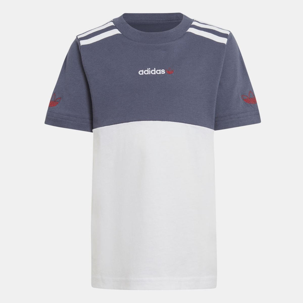 adidas Originals juniors shorts and T-shirt set for ages 8-16, featuring sporty design and comfortable fabric.