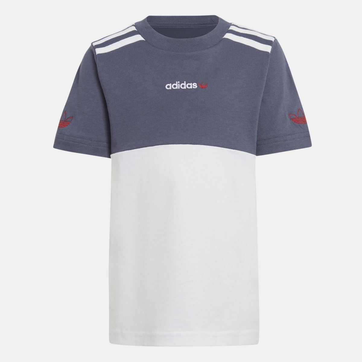 adidas Originals juniors shorts and T-shirt set for ages 8-16, featuring sporty design and comfortable fabric.