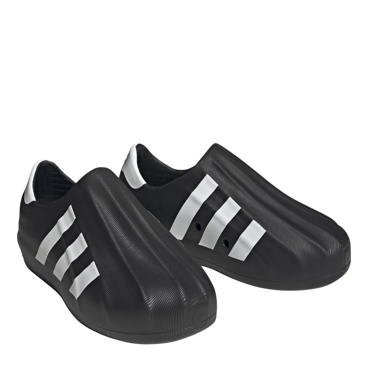 adidas Originals Superstar Slip On Trainers, casual footwear with classic design, white color, and iconic shell toe detail
