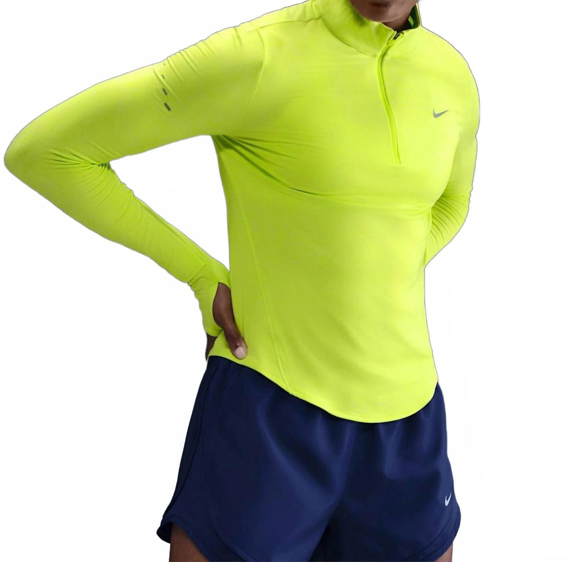 Women's Swift Dri-Fit Long Sleeve Top In Neon Green