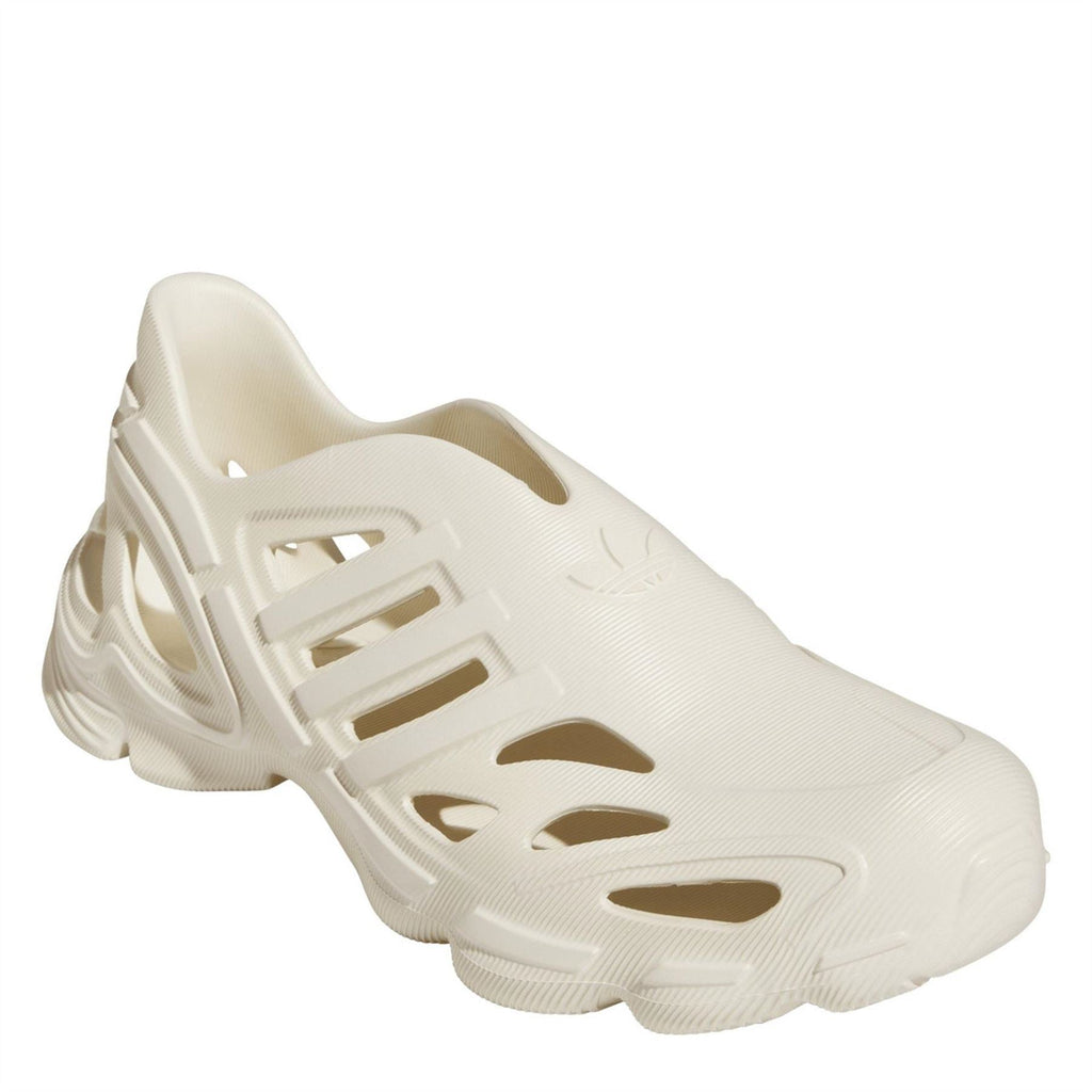 adidas Adifom Supern off-white sneaker angled front with hollow stripe cutouts