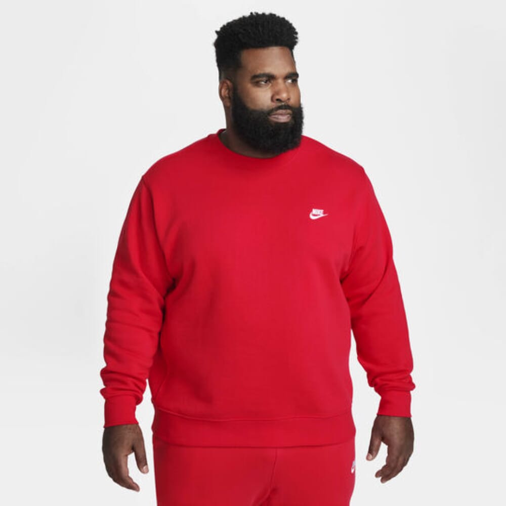Men's Nike Sportswear Club Fleece University Red/White BV2662-657