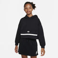 Nike Sportswear Icon Clash Hoodie Girls Black Fleece Long Sleeve Pullover GBO211