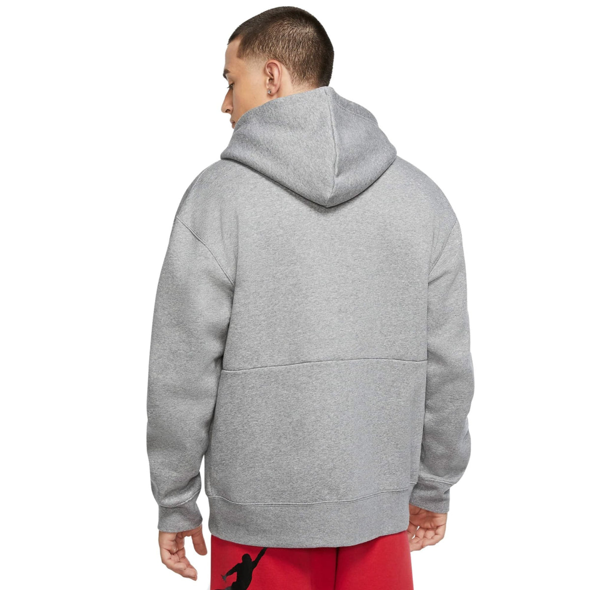 Men's Nike Jordan Jumpman Air Fleece Full Zip Hoodie Grey/Black CK6679-091