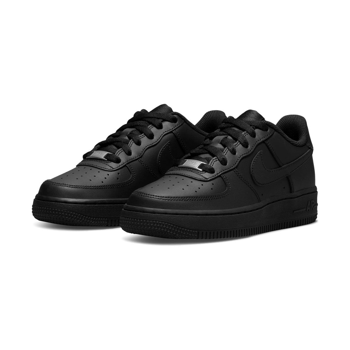 Shop Nike Air Force 1 LE Big Kids (Black)