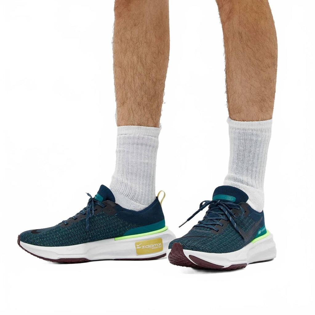 Men's Zoomx Invincible Run Flyknit 3 Shoe In Armory Navy/geode Teal/buff Gold/black