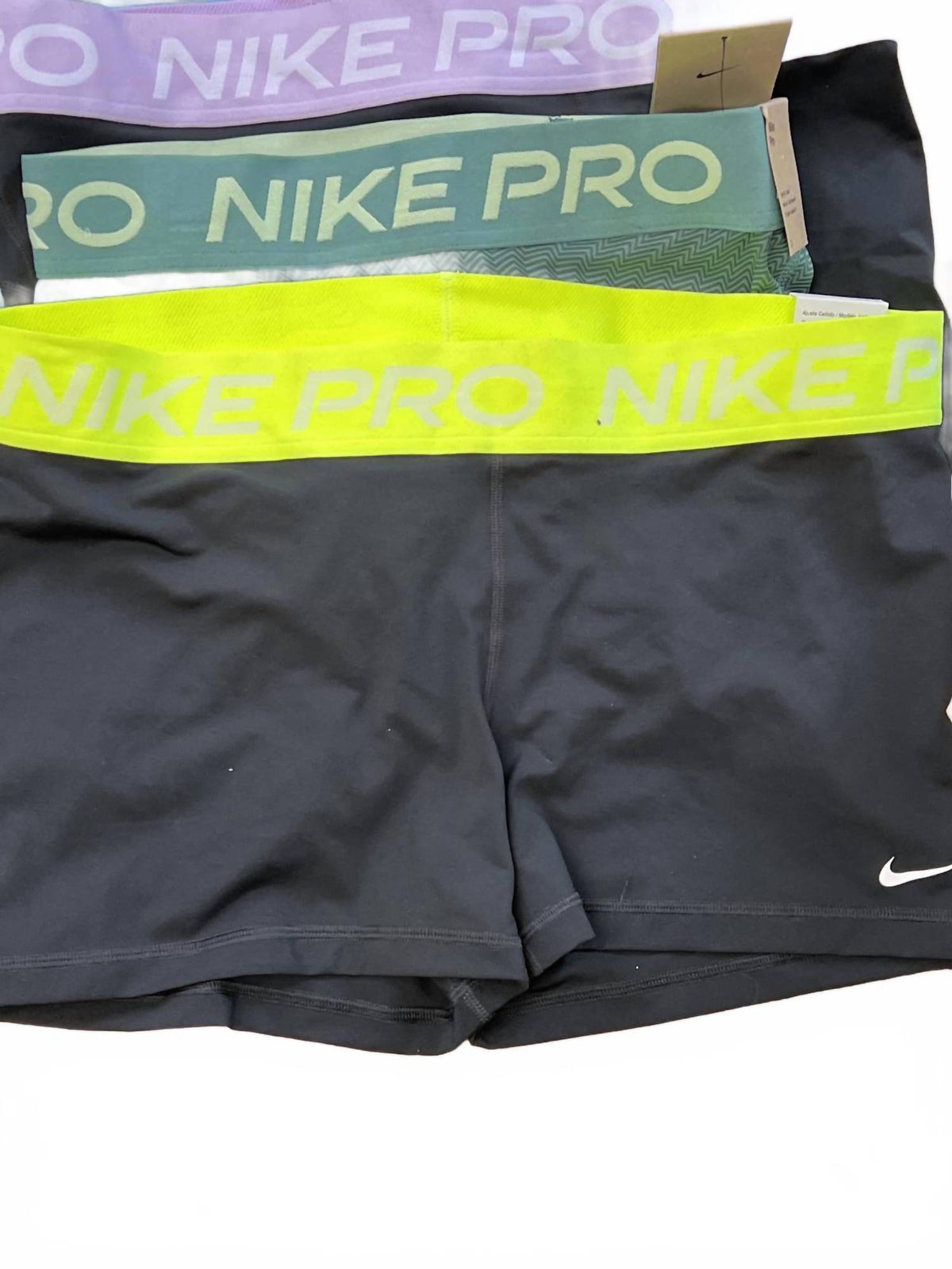 Men's Pro Biker Shorts In Black/neon