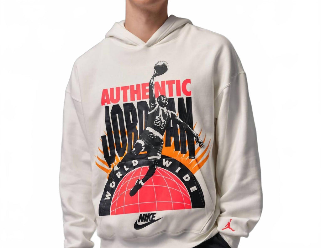 Jordan Brooklyn Fleece Hoodie In Cream/sail